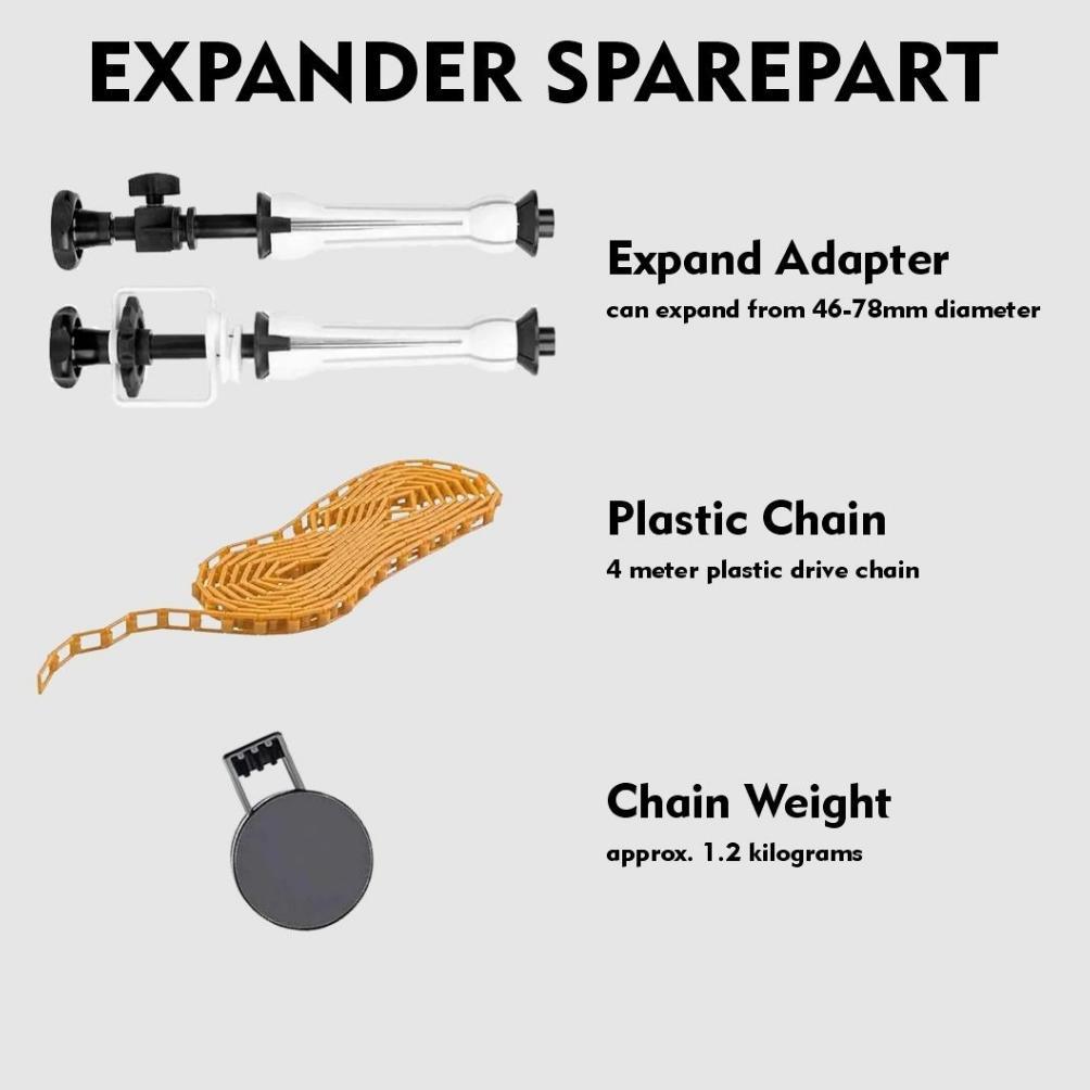 Expander background Sparepart Aksesories rantai kerekan expander roll