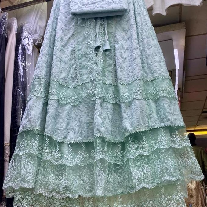 New | Mukena Bahan Sutra Paris Kd Renda Tile | Terlaris