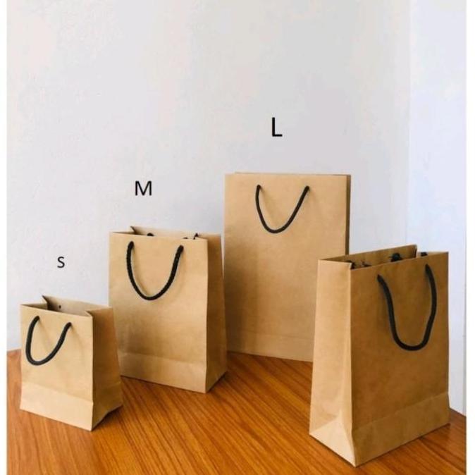 paper bag polos mini coklat