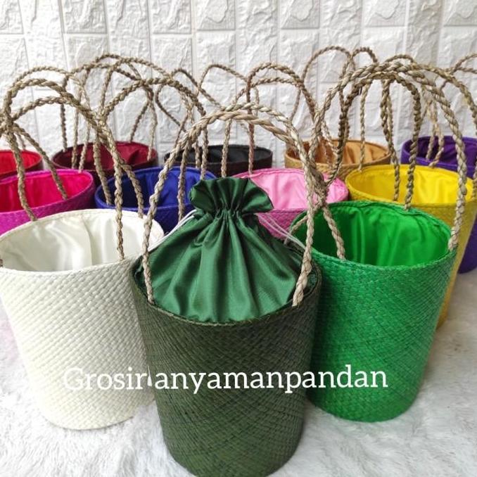 TAS PARCEL PANDAN EMBER KERANJANG PARCEL LEBARAN TAS HANTARAN ANYAMAN
