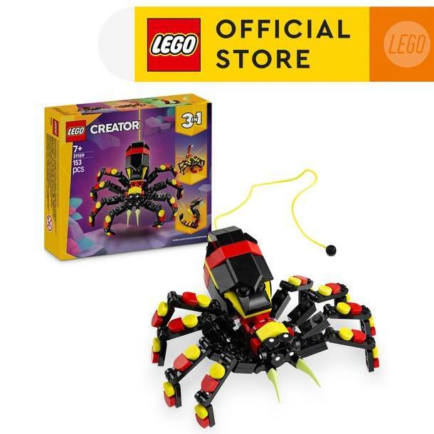hermansyah_toba - lego creator 31159 wild animals: surprising spider (153 pieces), building block, t
