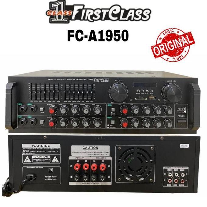 AMPLIFIER POWER MIXER KARAOKE BLUETOOTH ORIGINAL FIRSTCLASS FC A1950 ORIGINAL DAN TERPERCAYA