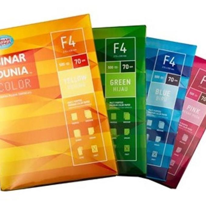 Kertas Hvs Sinar Dunia Warna F4 70gram