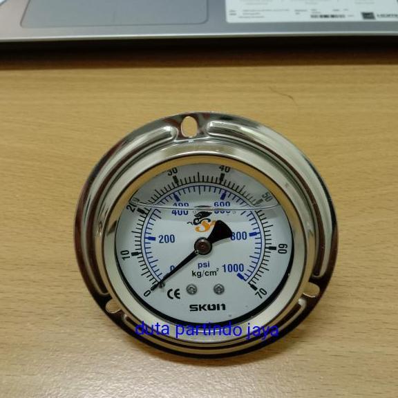 Pressure Presure Gauge Payung SKON 4 inch 70 bar / 1000 psi original