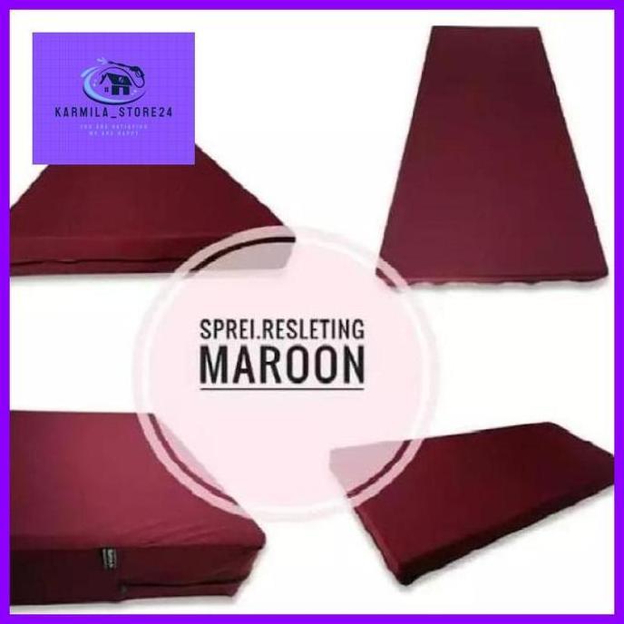 Sprei Sarung Busa Resleting Polos Ukuran Single