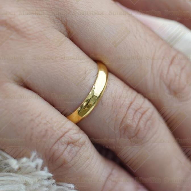 Cincin Model Ring Polos Emas 24 Karat