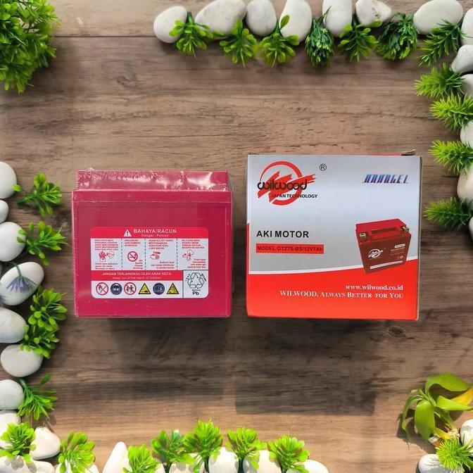 Promo Wilwood Baterai Aki Motor Honda Vario 125 Techno FI Vario 150 Satria FU GTZ7S 7AH GTZ-7S MTZ7V