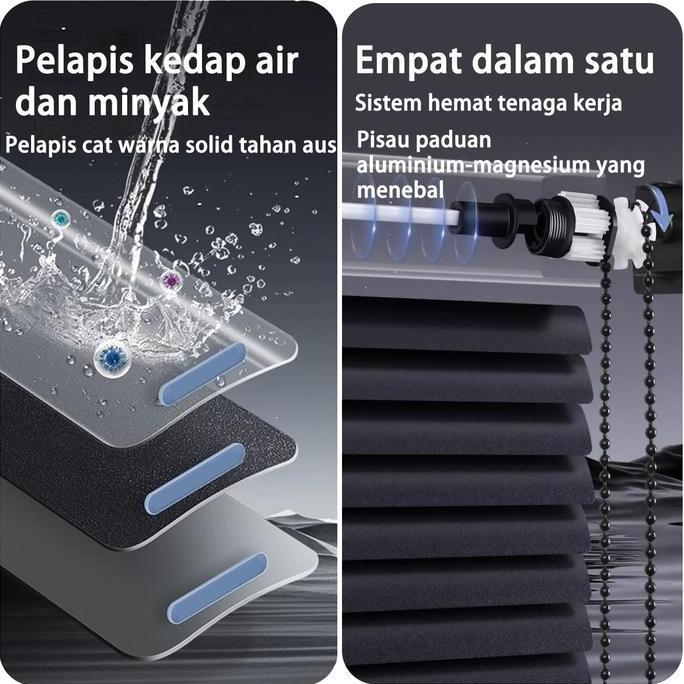 Spesial Venetian Blind Sharp Point Aluminium Tirai Modern Tirai Outdoor Horizontal Blind Aestethic T