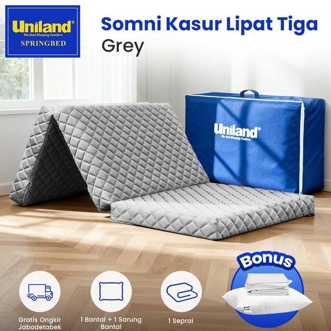 Uniland Somni Kasur Lipat Tiga 90X180 - Busa / Gulung / Lantai Piknik