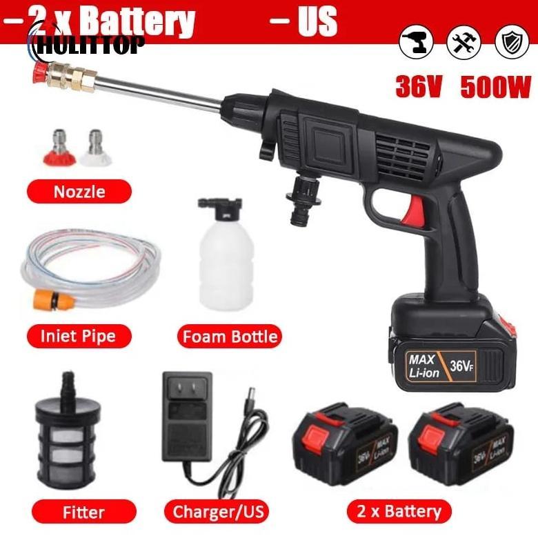 Alat Cuci Portable Set Cuci Mobil Jet Washer Water Spray Gun Cordless Jet Water Cleaner 48V