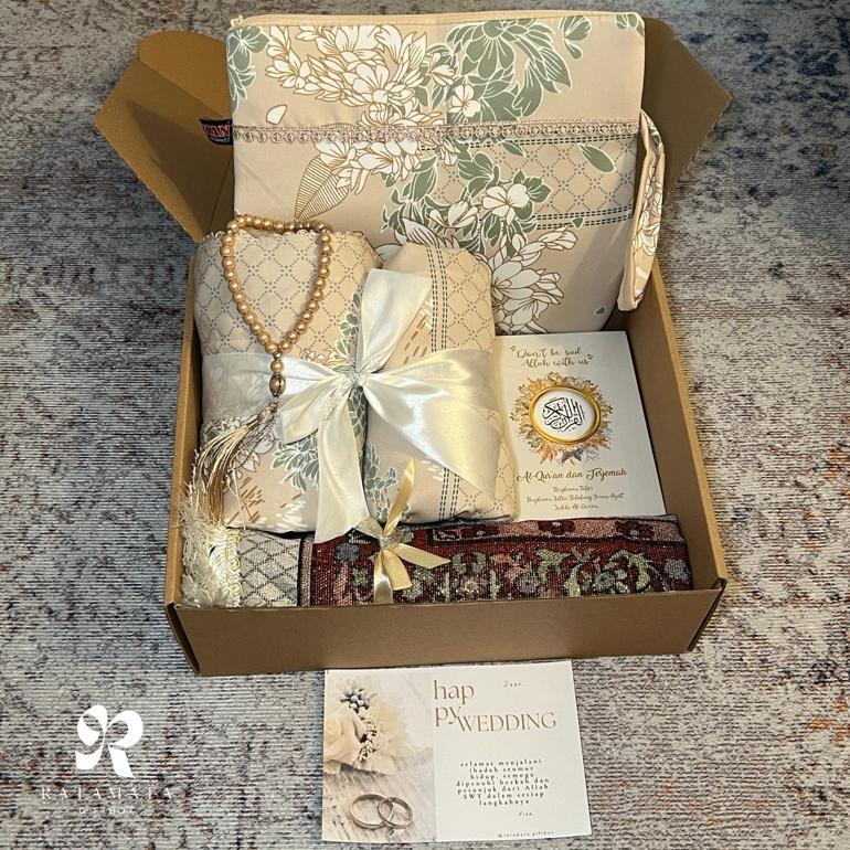 HOT SALE Hampers Mukena Set Seserahan Alat Sholat Hadiah Pernikahan Kado Istri Kado Cewek Hampers Wi