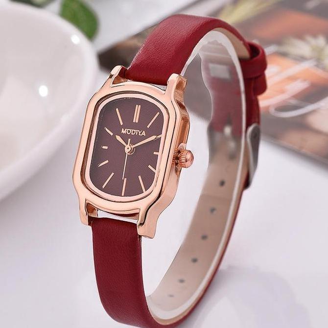 AI93 ~ HOKI33 Jam Tangan Wanita JW-01[Bisa COD] Jam Tangan Wanita Model Terbaru - Jam Tangan Kulit M