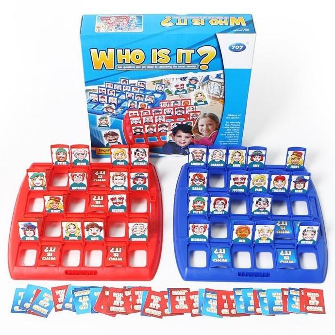 Mainan Viral Tebak Tebakan Orang Guess Who Is It Kartu Board Game Lucu