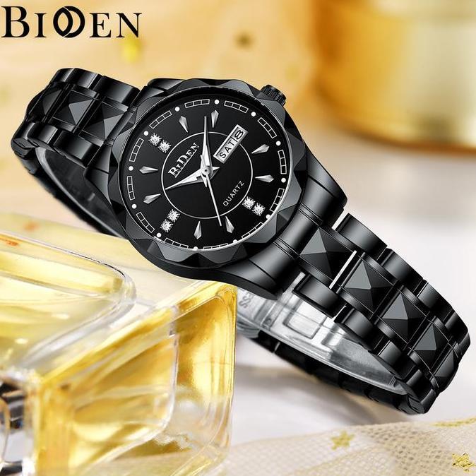AV6 }} BIDEN Jam Tangan Wanita Anti Air Original Stainless steel Kalender Kuarsa Jam Tangan Cewek  K