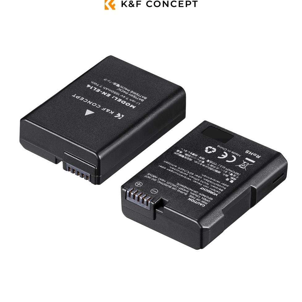 TERBARU K&F Concept Baterai Nikon EN-EL14 Battery D3100 D3200 D5100 D5200
