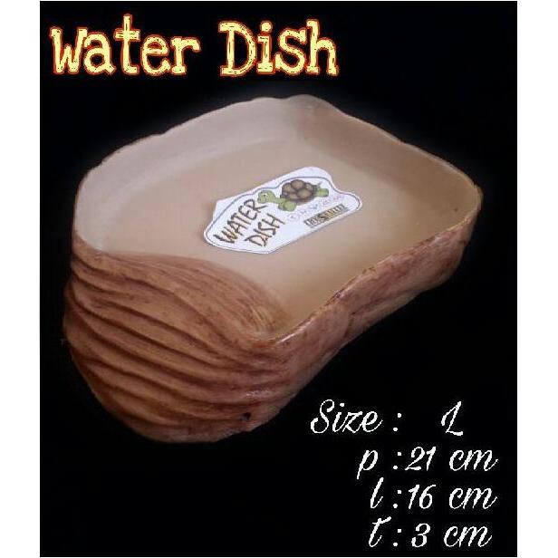 TERMURAH - waterdish size L (P16cm x L15cm x T2cm) / tempat minum reptil / tempat minum torto kura d