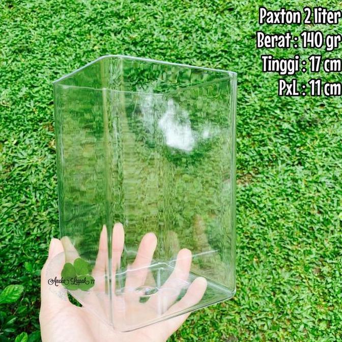 DOVLAND toples paxton 2 liter cupang toples solitaire acrylic clear bening