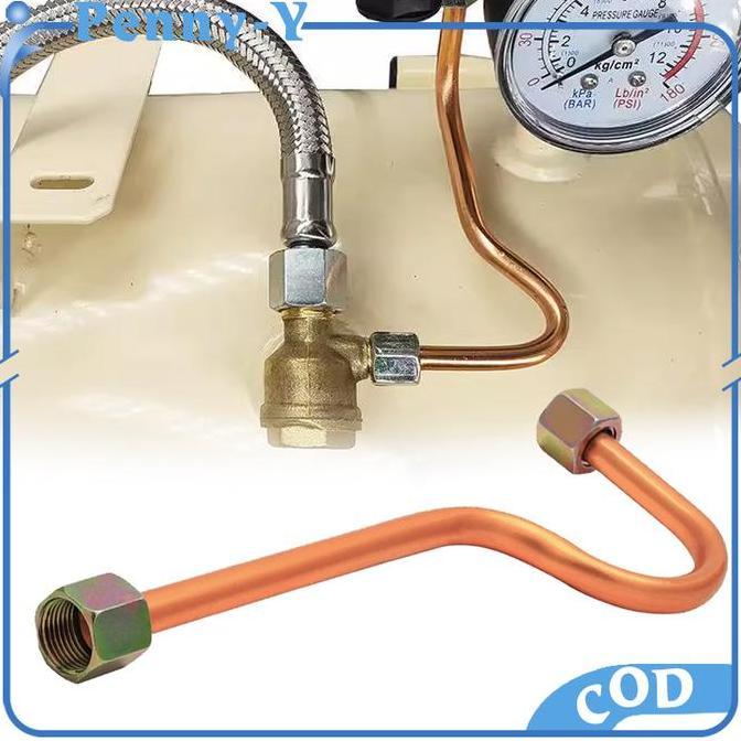 DOVLAND Discharge Pipa Kompresor Angin Aluminium Pipa Tanda Tanya Kompresor Angin