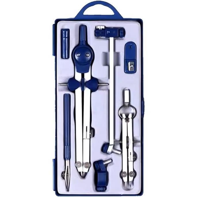 DOVLAND Jangka Set Logam Besar Teknik Alpha Ziegel Graph Circle Drawing Tools