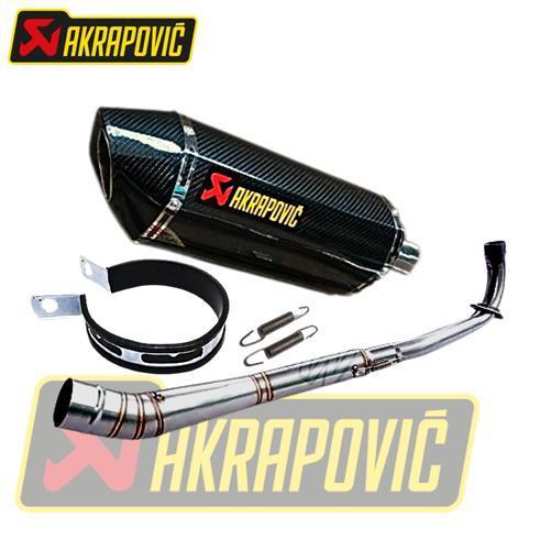Knalpot Racing Akrapovic Layang New R15 V2 V3 Vva Vixion Nva Nvl R Xabre Mt15 Gsx150 Gsx 150 Xsr 155