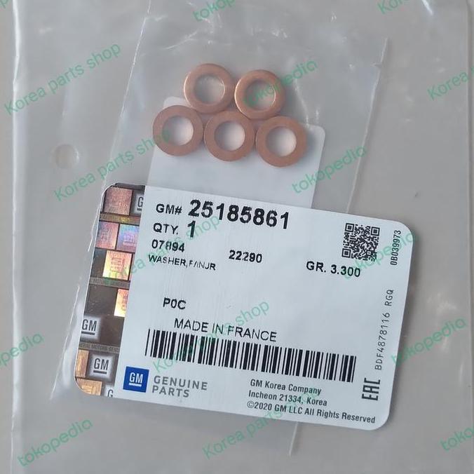 TERMURAH - SEAL INJECTOR CAPTIVA DIESEL FL (5PC)