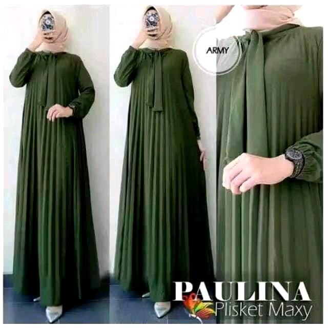 (Cod) Terlaris Gamis Plisket Jumbo Mayung / Gamis Plisket Tali Pita Leher / Gamis Plisket Wanita Mus