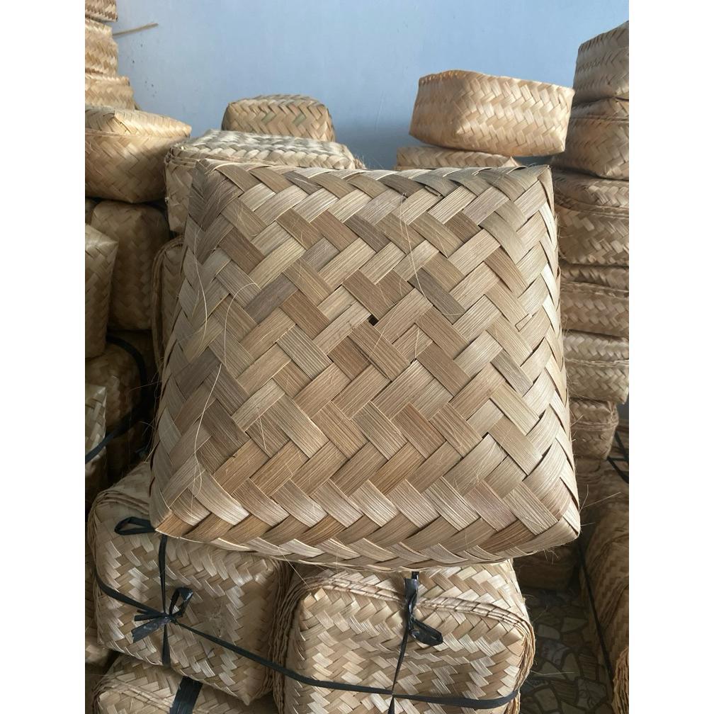 Besek Jumbo Besek Bambu 25X25X12 Besek Anyaman Besar Dll