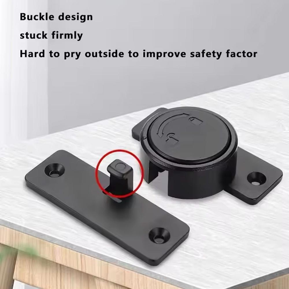 Kunci Pintu Grendel Gembok Putar Rotary Selot Logam Set Paket Pintu Geser Aluminium Kayu Keamanan Ru