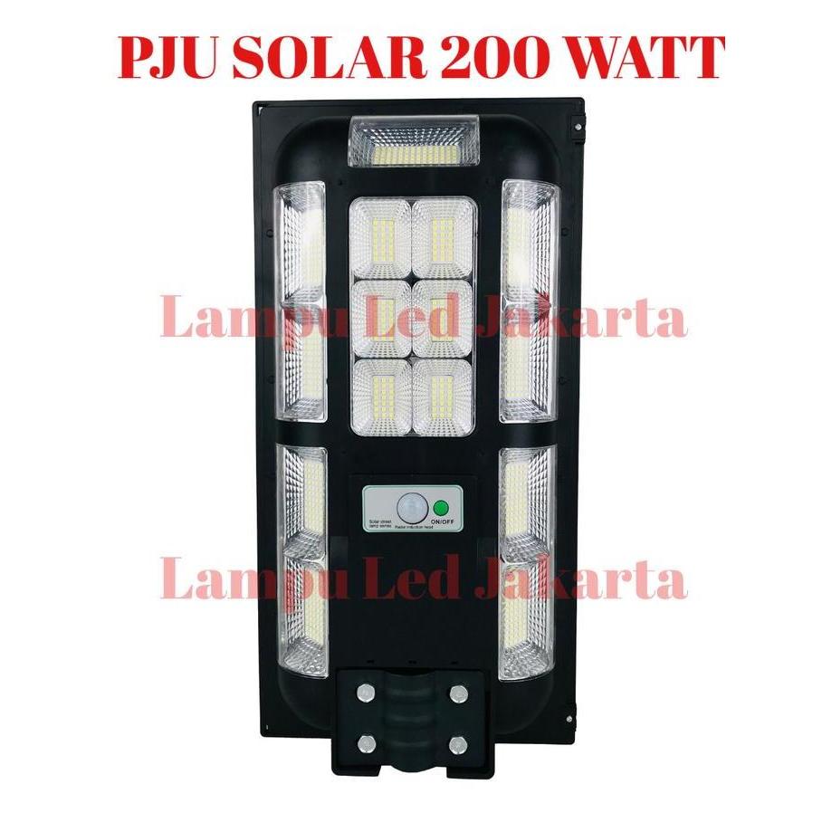 Lampu PJU solar 200watt 200w. Street light solar panel 200w PJU LED ready