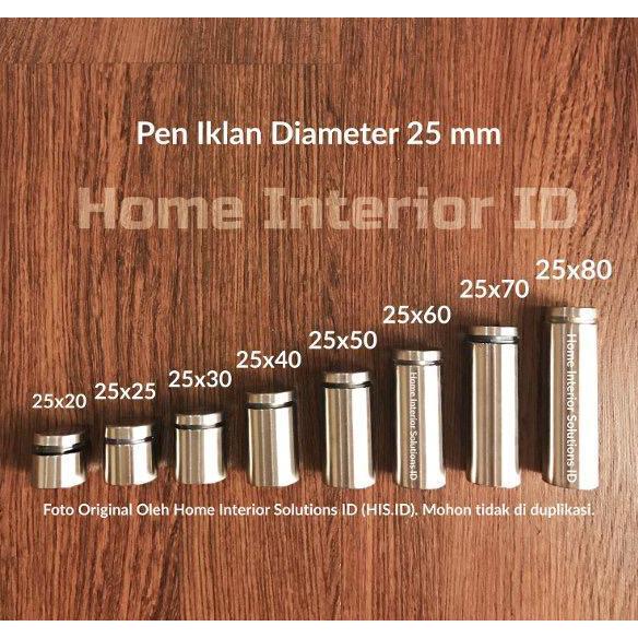 Pen Iklan 25 X 40 Baut Akrilik