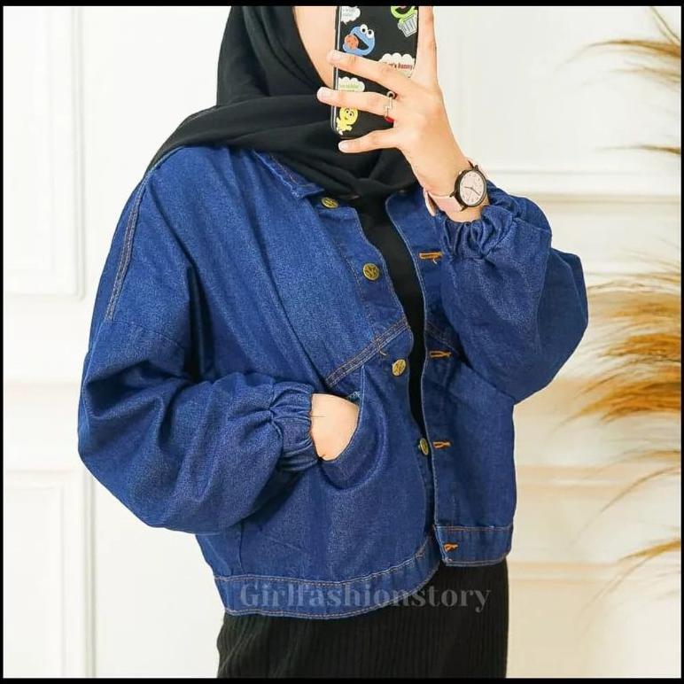 BEST DEALS OVERSIZE JACKET JEANS WANITA VINTAGE BLUE ACID JAKET DENIM OVERSIZE JAKET JINS JUMBO VINT