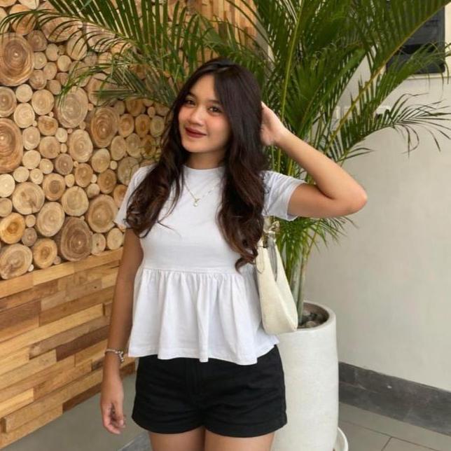 Cuci Gudang  Kaos Wanita Terbaru Motif Rumbai T-Shirt Premium Terbaru