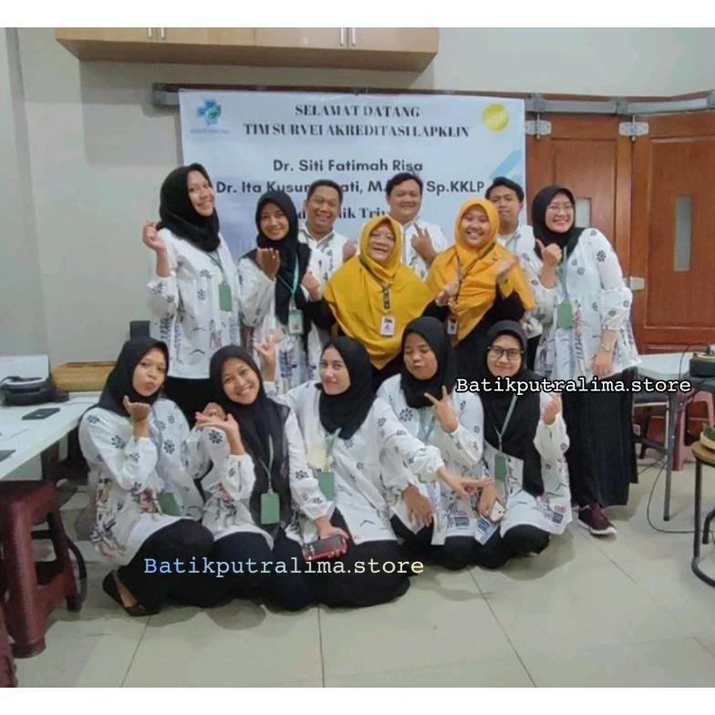 Unik Kemeja Batik Wanita Bluse Batik Wanita Kantor Baju Batik Wanita Terlaris Hana Genes