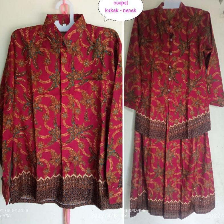Grosir Baju Nenek Batik / Setelan Nenek Batik