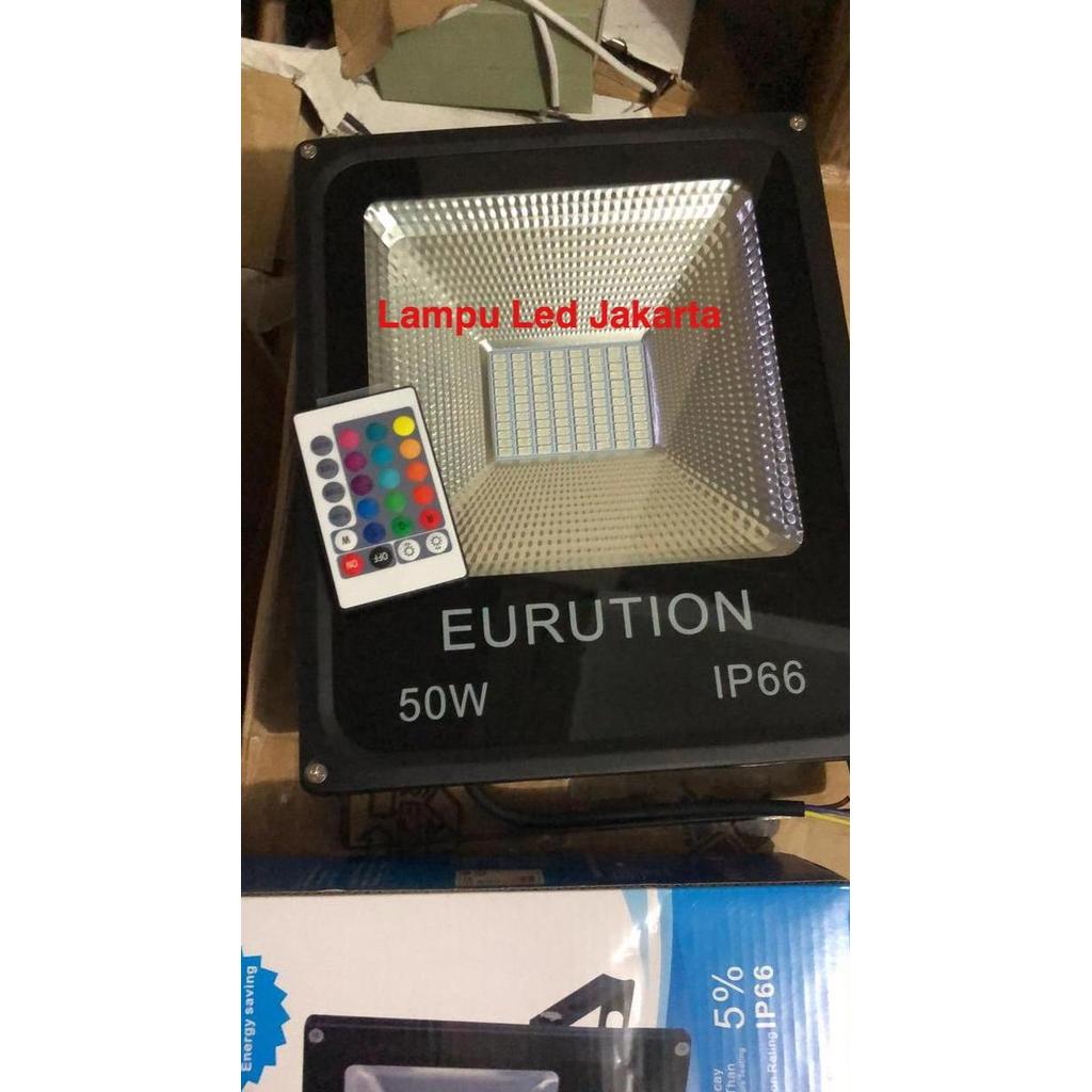 Lampu Led sorot smd 50watt RGB / Lampu Led tembak 50watt RGB ready