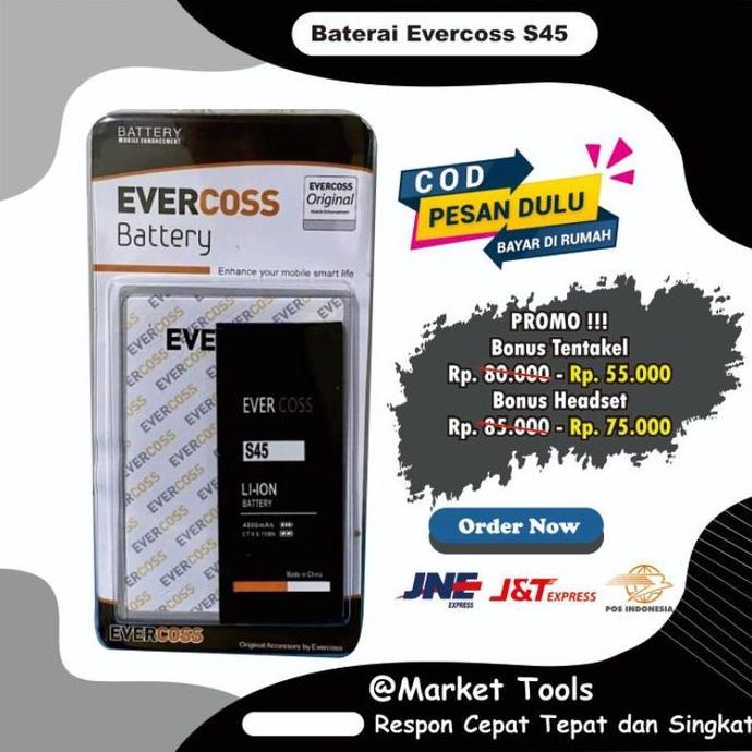 BATERAI EVERCOSS S45 ORI 2 IC 4800mAh