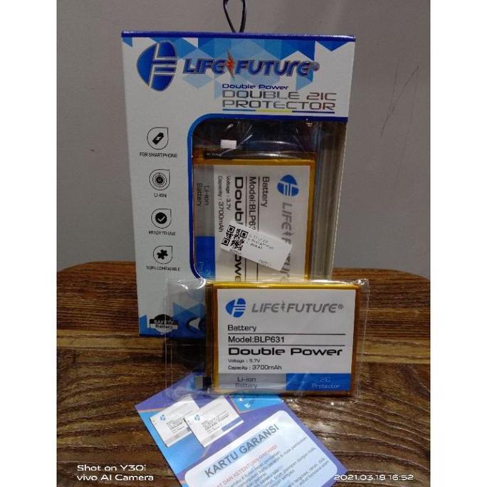 BATRE DOUBLE POWER OPPO F3 /F5 BLP631 LIFE FUTURE