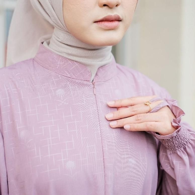 Hot Sale Azmi 93 -  Gamis Abaya Turki Polos Embos Palm Gamis Dress Muslim Ld 120