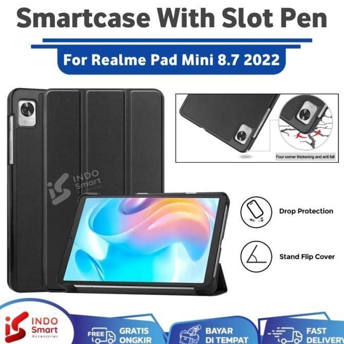 TERLARIS - Case Realme Pad Mini / Realme Pad Mini / Smartcase Flip Cover Slot Pen