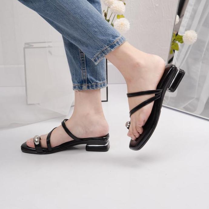 DR115 - LESaaSaa Sandal Heels Wanita 3 Cm | sendal hak tinggi perempuan