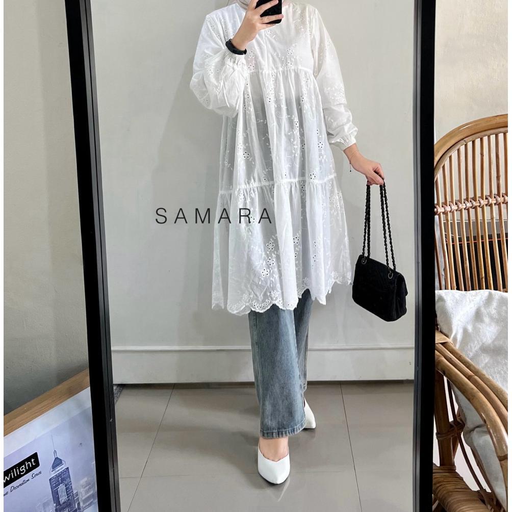 terbaru sarra long tunic katbol by samara label