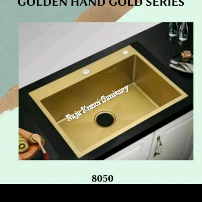 Kitchen Sink 8050 Gold/Onan/Golden Hand/Bolzano/Bak Cuci Piring 8050