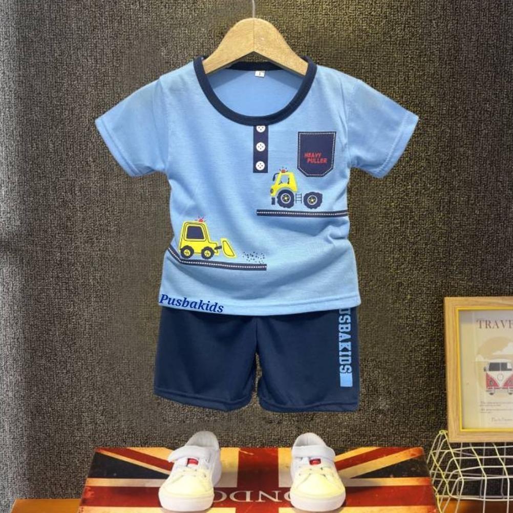 Terbaru Pusbakids/ Set Cowok /Baju Setelan Anak Laki Laki/ Anak Bagus/Baju Anak Cowok Murah 0-8 Thn