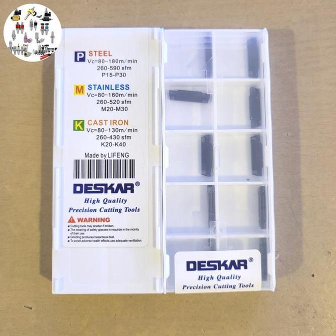 QANTASH INSERT MGMN 200 LDA DESKAR MGMN 200 DESKAR INSERT POTONG 2MILI MATA BUBUT 2MM PISAU 2MM