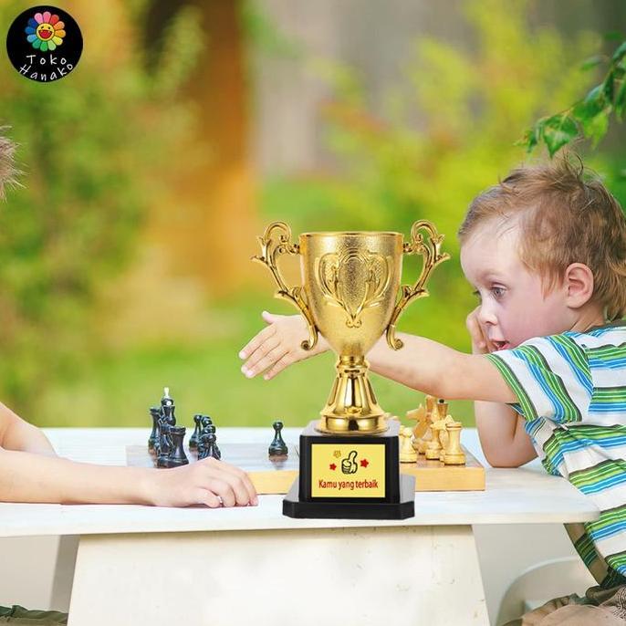 GHURDI Trofi Emas Trofi Plastik Trofi Emas Mini Trofi Pertandingan Plastik Trofi Anak-Anak  Peraga H