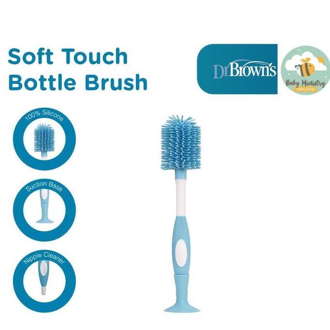 Dr Brown Soft Touch Bottle Brush Sikat Botol Susu / Brown / Dr.Brown / Dr.Brown'S