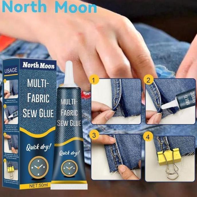 GHURDI Lem Kain Tanpa Jahit Multi Fabric Sew Glue