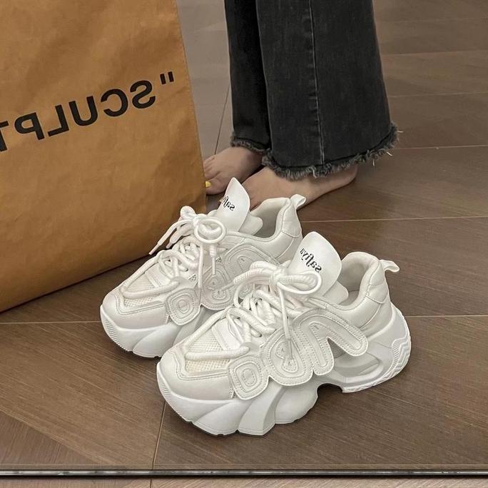 DS48 >> SEPATU DOODLE ART WANITA STYLE KOREA SPORT SHOES HZ-926 PUTIH Sneakers