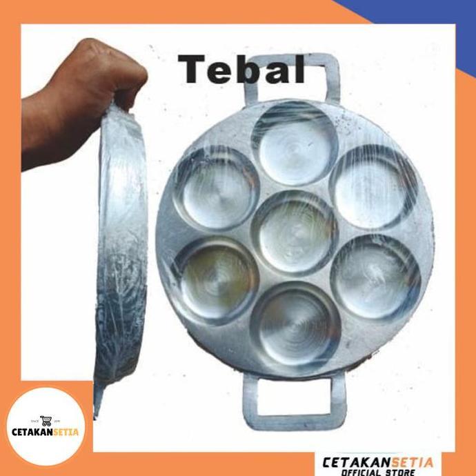 Cetakan Kue Lumpur 7 Lubang Tebal | Cara Bikang | Martabak Mini Eddy