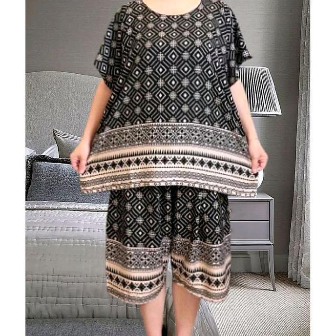 DB277 - setelan wanita jumbo ukuran XXXXL JUMBO setelan baju celana wanita jumbo one set jumbo wanit